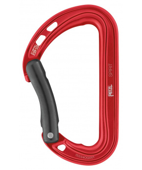 Petzl SPIRIT BENT červená karabina - prohlý zámek Petzl SPIRIT BENT červená karabina - prohlý zámek