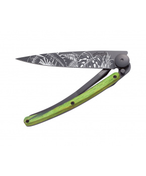 Kapesní nůž Deejo 1GB161 Tattoo Black 37g green beech Jungle Kapesní nůž Deejo 1GB161 Tattoo Black 37g green beech Jungle