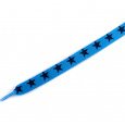 Tobby tkaničky dětské elastické stars black/aqua