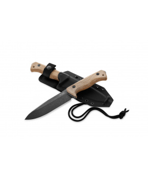 Dýka Lionsteel T6B 3V CVN čepel CPM černá,rukojeť canvas,pouzdro
