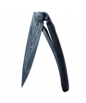 Kapesní nůž Deejo 1GB136 Tattoo Black 37g ebony wood Elven Blade