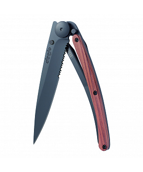 Kapesní nůž Deejo 1GB505 Serration Black 37g coralwood