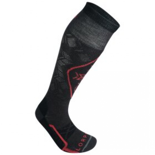 Podkolenky Lorpen S2SWLE WS SKI LIGHT ECO GREY/RED