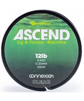 Ascend Zig and Floater Mainline 12lb 0.30mm 100m Clear