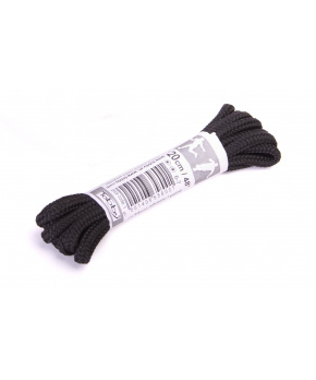 Tkaničky kulaté Tobby 0642-8000 black 5mm