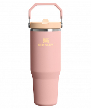 STANLEY Termoláhev s integrovanou slámkou The IceFlow™ Flip Straw 2.0 Tumbler 890 ml/30oz Peach Rose