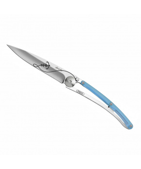 Kapesní nůž Deejo 9AP020 tattoo colors 27g. modrý &quot;anchor&quot;