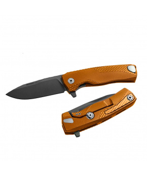 Kapesní nůž LionSteel ROK A OB čepel ocel M390 černá,hliníková rukojeť