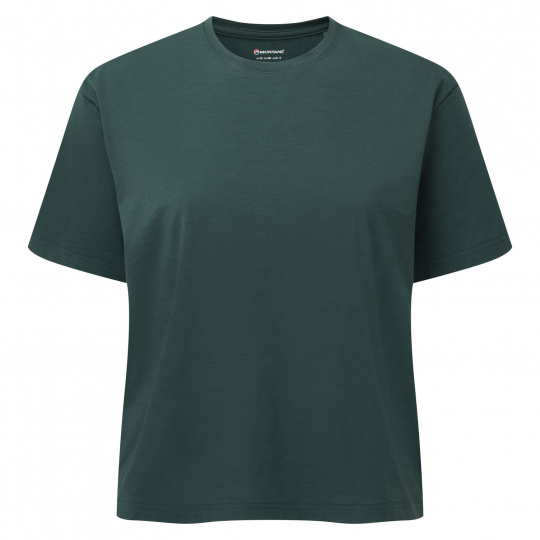 Montane FEM ALHENA T-SHIRT-DEEP FOREST-UK8/XS dámské triko tmavě zelené