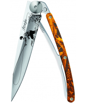 Kapesní nůž Deejo 1AM013 Tattoo Mirror 37g orange camo Fly Fishing Kapesní nůž Deejo 1AM013 Tattoo Mirror 37g orange camo Fly Fishing