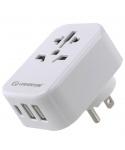 Cestovní Adaptér Lifeventure World to US Travel Adaptor with USB (& USB C)