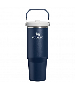 STANLEY Termoláhev s integrovanou slámkou The IceFlow™ Flip Straw 2.0 Tumbler 890 ml/30oz Dark Navy