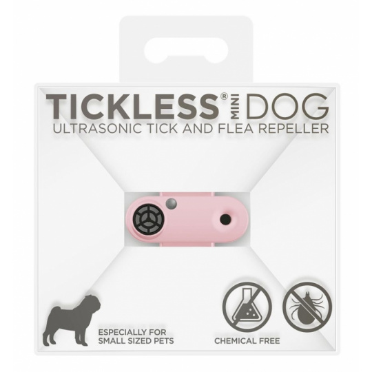 Tickless ultrazvukový odpuzovač klíšťat Mini Dog pink