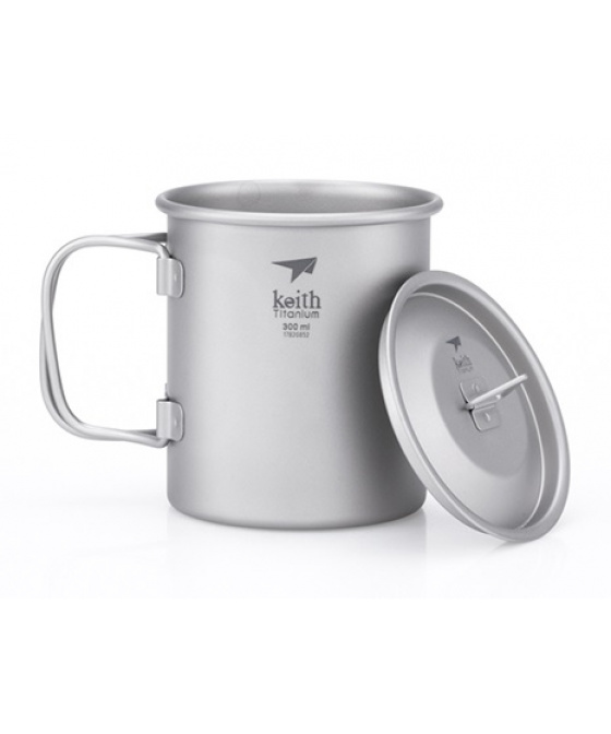 Titanový hrnek s víčkem Keith Mug 300 ml.