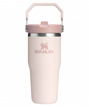 STANLEY Termoláhev s integrovanou slámkou The IceFlow™ Flip Straw 2.0 Tumbler 410 ml/20oz Rose Quartz