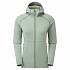 Montane FEM FURY HOODIE-PALE SAGE-UK8/XS dámská mikina šedozelená