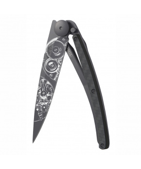 Kapesní nůž Deejo 1GC010 Tattoo Black 37g carbon Watchmaker Kapesní nůž Deejo 1GC010 Tattoo Black 37g carbon Watchmaker