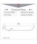 Titanový talíř Keith Titanium Plate 450 ml