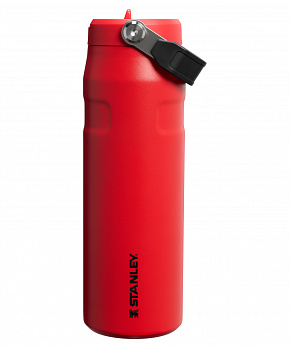 STANLEY Termoláhev The IceFlow™ Bottle Flip Straw 700 ml/24oz Chili Black