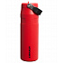 STANLEY Termoláhev The IceFlow™ Bottle Flip Straw 700 ml/24oz Chili Black