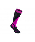 Bridgedale Ski Midweight Women's black/fluro pink/077
