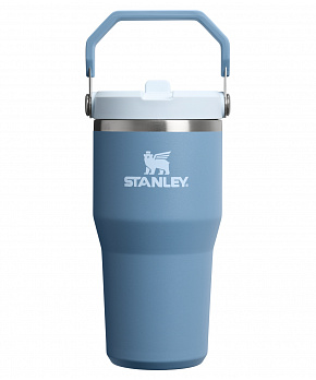 STANLEY Termoláhev s integrovanou slámkou The IceFlow™ Flip Straw 2.0 Tumbler 600 ml/20oz Indigo