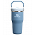 STANLEY Termoláhev s integrovanou slámkou The IceFlow™ Flip Straw 2.0 Tumbler 600 ml/20oz Indigo
