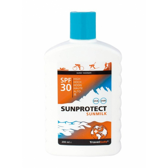 TravelSafe opalovací mléko Sunprotect faktor 30 200ml + mléko po