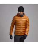 Montane ALPINE 850 LITE HOODIE-FLAME ORANGE-L pánská bunda žlutooranžová