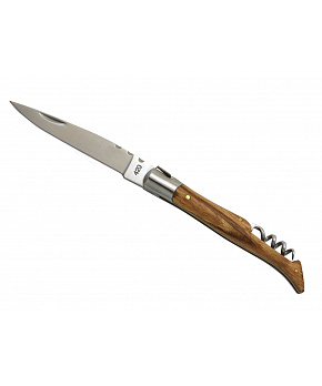 Kapesní nůž s vývrtkou Baladeo DUB1042 Tradition, čepel 9,6cm, ocel 420, rukojeť zebrawood, pouzdro Kapesní nůž s vývrtkou Baladeo DUB1042 Tradition, čepel 9,6cm, ocel 420, rukojeť zebrawood, pouzdro