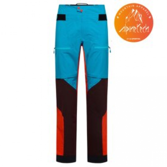 Kalhoty La Sportiva Supercouloir GTX Pro Pant M Tropic Blue/Cherry Tomato
