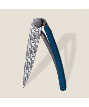 Kapesní nůž Deejo 1GM037 Tattoo Aluminium 37g aluminium blue Clouds