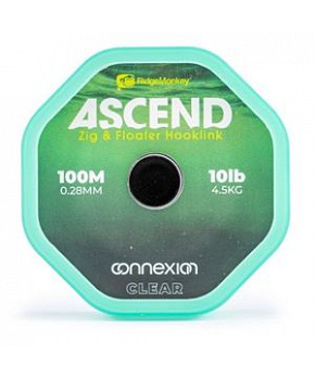 Ascend Zig and Floater Hooklink 10lb 0.28mm 100m Clear Ascend Zig and Floater Hooklink 10lb 0.28mm 100m Clear