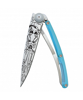 Kapesní nůž Deejo 1CB025 Tattoo 37g blue Spray