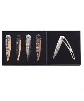 Sada kapesních nožů Deejo DEE077 Tattoo Earth 5x37g Sada kapesních nožů Deejo DEE077 Tattoo Earth 5x37g