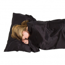 Hedvábný Spacák/Vložka do Spacáku Lifeventure Silk Ultimate Sleeping Bag Liner Black Mummy