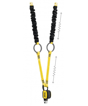 Petzl ABSORBICA-Y TIE BACK 150 cm tlumič pádu bez karabin Petzl ABSORBICA-Y TIE BACK 150 cm tlumič pádu bez karabin