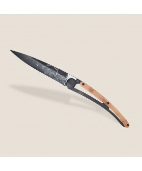 Kapesní nůž Deejo 1GB121 Tattoo Black 37g juniper wood Trout