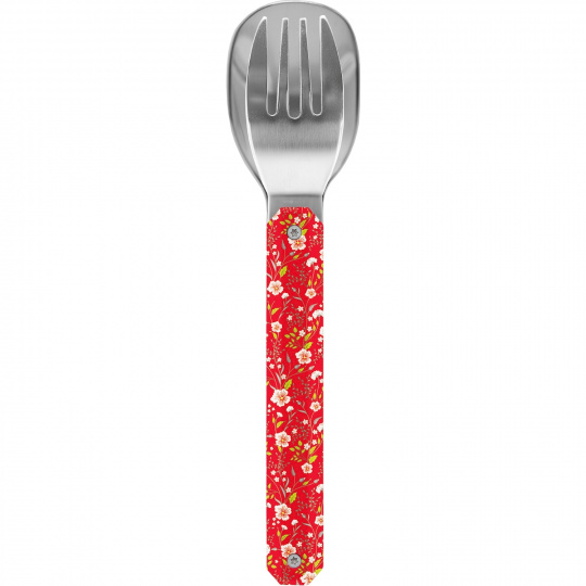 Dětský cestovní příbor Akinod Mini 12h12 Helianthemum Red