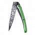 Kapesní nůž Deejo 1GB112 Tattoo Black 37g green Peace