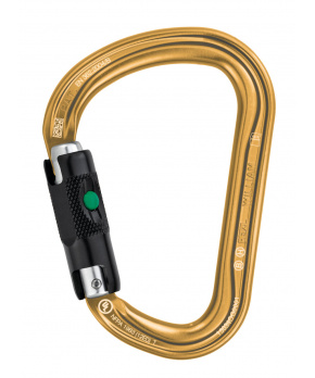 Petzl WILLIAM BALL LOCK karabina s automat.pojistkou ZLATÁ 