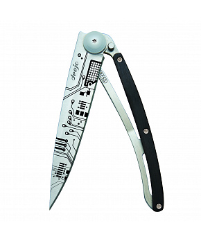 Kapesní nůž Deejo 1CB105 Tattoo 37g ebony wood Circuit Board