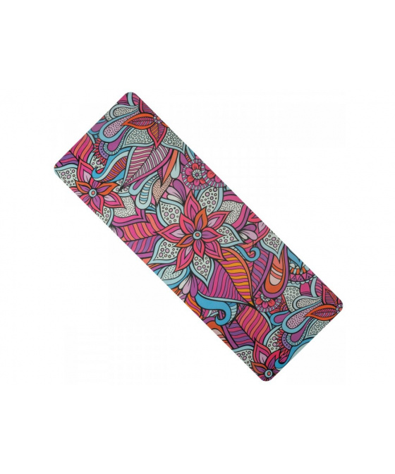 Yate Yoga Mat Přírodní Guma 4mm - vzor W červená