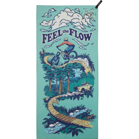 PackTowl PACKTOWL PERSONAL BODY Flow ručník 64x137cm potisk cyklista
