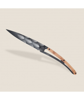 Kapesní nůž Deejo 1GB105 Tattoo Black 37g juniper wood Art Déco