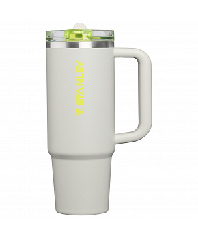 STANLEY The Quencher ProTour Flip Straw Tumbler 890 ml/30oz Pale Stone Atomic