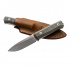 Nůž s pevnou čepelí LionSteel B40 CVG čepel ocel Sleipner,rukojeť micarta,pouzdro