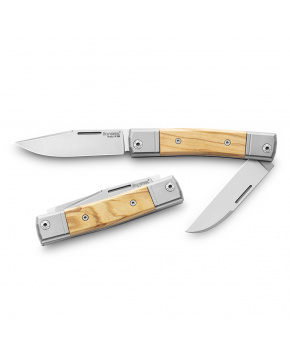 Kapesní dvoučepelový nůž LionSteel bestMAN BM13 UL čepel ocel M390,rukojeť olivové dřevo Kapesní dvoučepelový nůž LionSteel bestMAN BM13 UL čepel ocel M390,rukojeť olivové dřevo