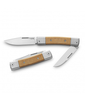 Kapesní dvoučepelový nůž LionSteel bestMAN BM13 CVN čepel ocel M390,rukojeť canvas Kapesní dvoučepelový nůž LionSteel bestMAN BM13 CVN čepel ocel M390,rukojeť canvas