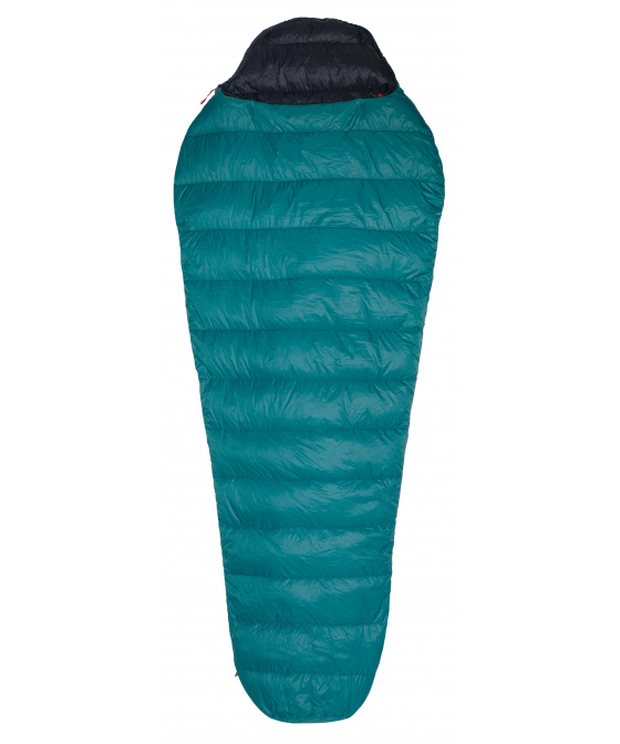 Spacák Warmpeace Solitaire 250 EXTRA FEET 170 cm Teal Green/Black